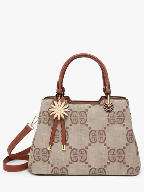 Sac PortÃ© Main Signed Miniprix Marron signed 10