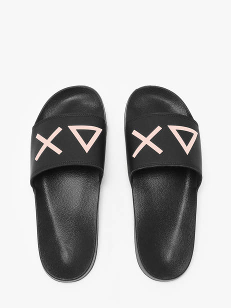 Claquettes Logo Sun68 Noir women X35204