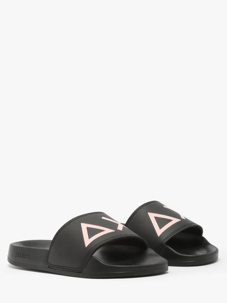Claquettes Logo Sun68 Noir women X35204 vue secondaire 1