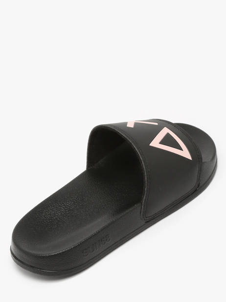 Claquettes Logo Sun68 Noir women X35204 vue secondaire 2