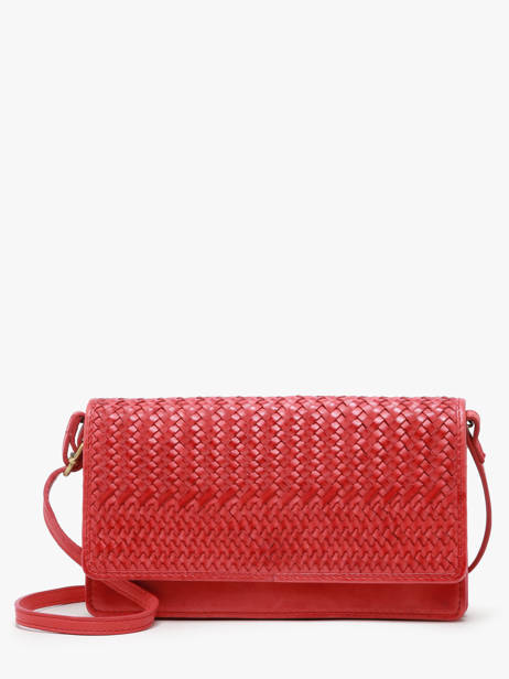 Sac BandouliÃ¨re Heritage Cuir Biba Rouge heritage ROU1L