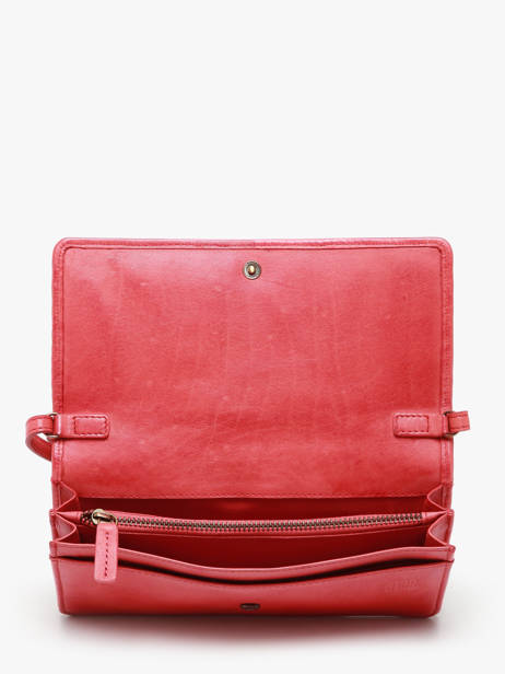 Sac BandouliÃ¨re Heritage Cuir Biba Rouge heritage ROU1L vue secondaire 3