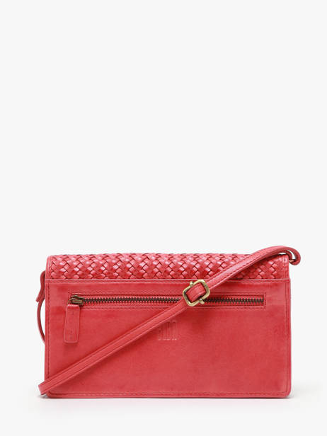 Sac BandouliÃ¨re Heritage Cuir Biba Rouge heritage ROU1L vue secondaire 4