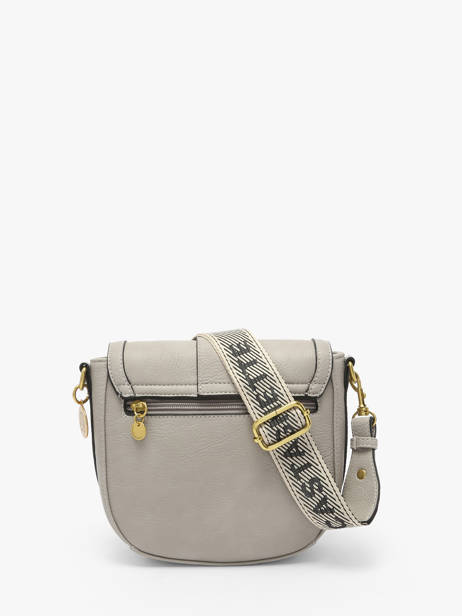 Sac Bandoulière Anneau Lulu castagnette Gris anneau YSEE vue secondaire 4
