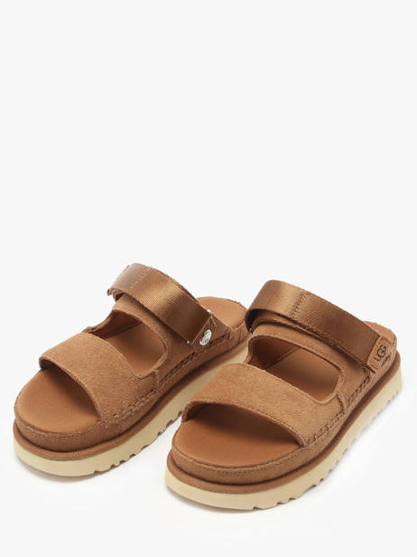 Sandales Goldenstar Glide En Cuir Ugg Marron women 1167399 vue secondaire 1