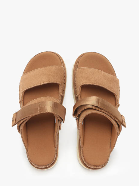 Sandales Goldenstar Glide En Cuir Ugg Marron women 1167399 vue secondaire 3