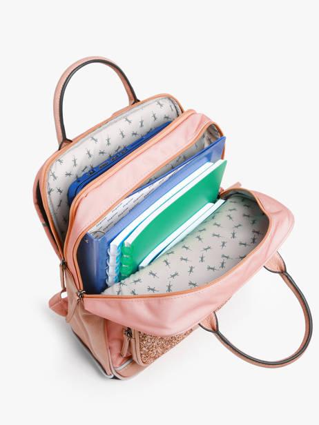 Sac Ã  Dos 2 Compartiments Cameleon Rose vintage fantasy PBVGSD37 vue secondaire 3