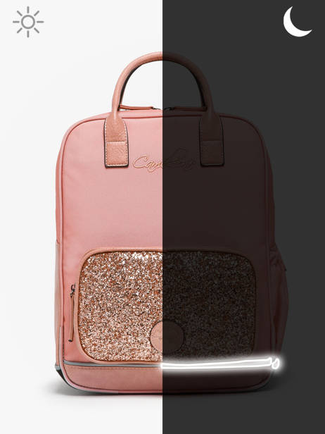 Sac Ã  Dos 2 Compartiments Cameleon Rose vintage fantasy PBVGSD37 vue secondaire 7