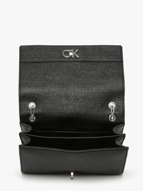 Sac BandouliÃ¨re Ck Chain Calvin klein jeans Noir ck chain K613177 vue secondaire 3