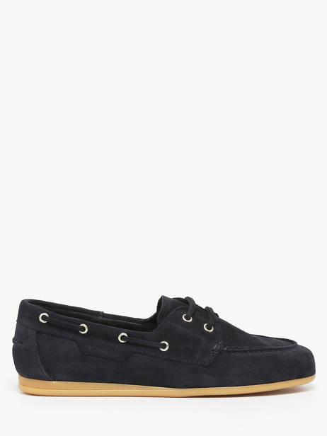 Chaussures Bateau En Cuir Tamaris Bleu accessoires 44