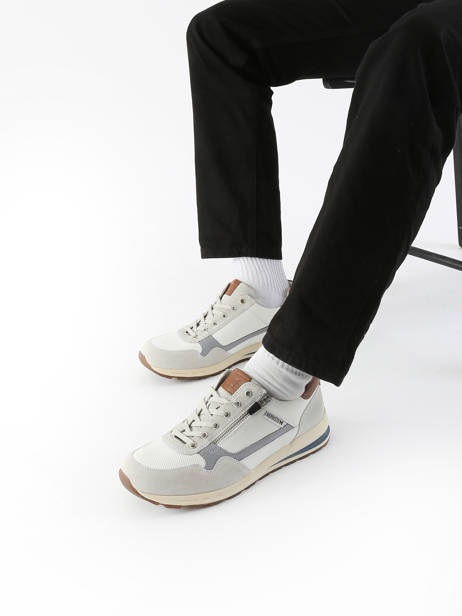 Sneakers Bradley En Cuir Mephisto Blanc men P5147074 vue secondaire 1