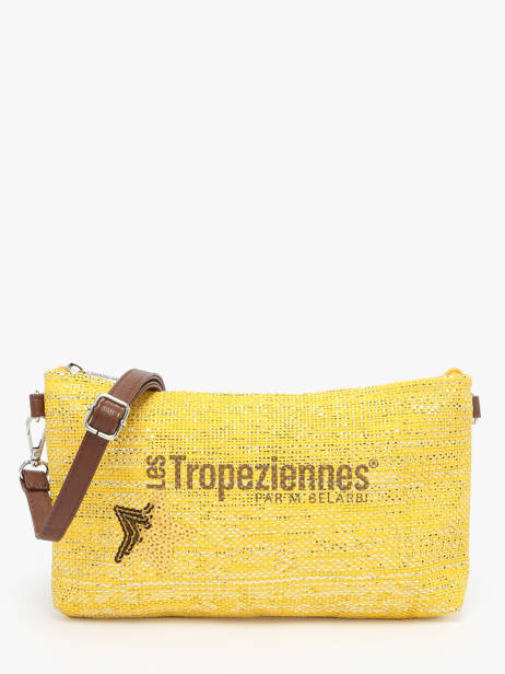 Sac Bandoulière Panama Papier Les tropeziennes Jaune panama TZ02