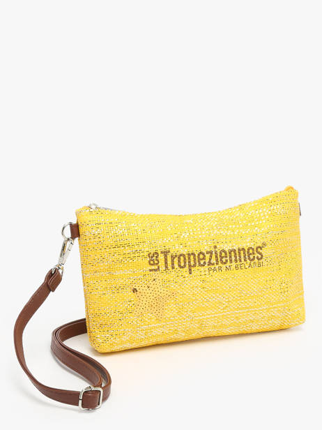 Sac Bandoulière Panama Papier Les tropeziennes Jaune panama TZ02 vue secondaire 1