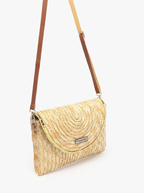 Sac BandouliÃ¨re Milos Paille Les tropeziennes Beige milos TZ03 vue secondaire 2
