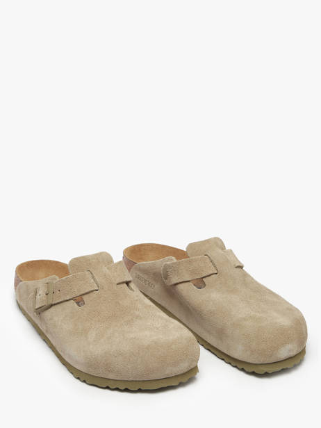 Mules En Cuir Birkenstock Vert men 1025788 vue secondaire 1
