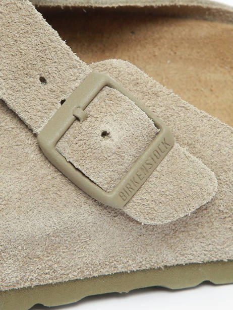 Mules En Cuir Birkenstock Vert men 1025788 vue secondaire 2