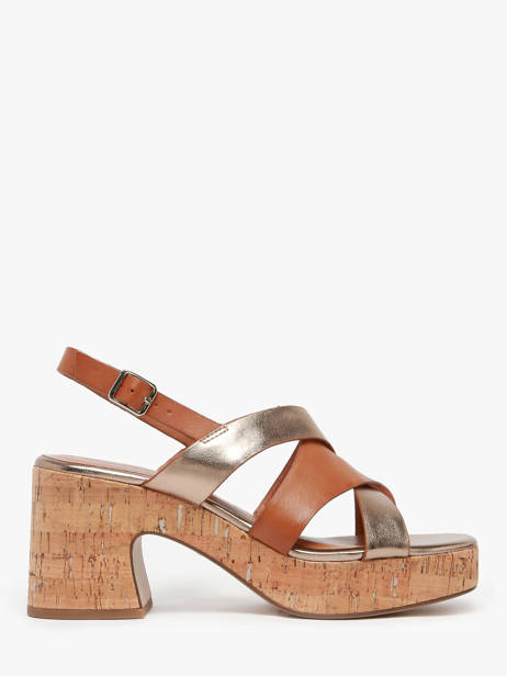 Sandales Ã  Talon En Cuir Tamaris Marron women 44
