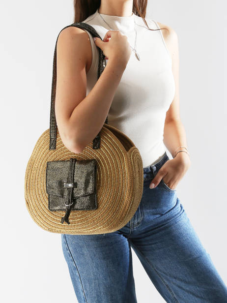 Sac Porté épaule Dario Coton Les tropeziennes Beige dario TZ01 vue secondaire 1