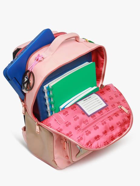 Sac Ã  Dos Bobby 1 Compartiment Jeune premier Rose daydream girls G vue secondaire 3