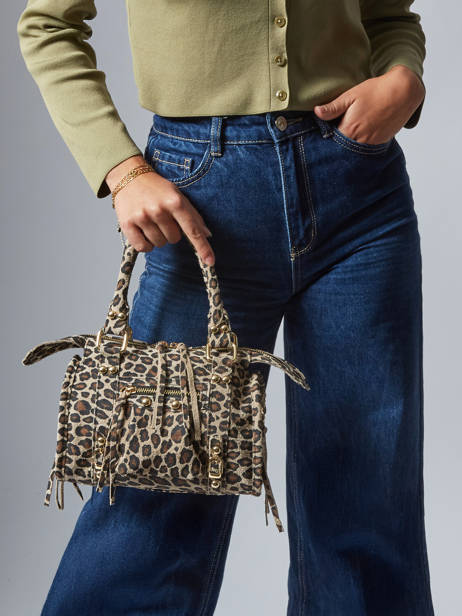 Sac Bandoulière Velvet Leopardo Cuir Milano Multicolore velvet leopardo VL24093 vue secondaire 1