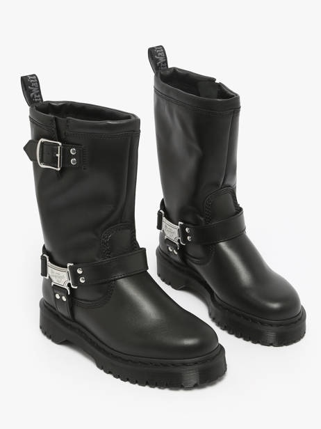 Bottes Anistone En Cuir Dr martens Noir women 32199001 vue secondaire 1