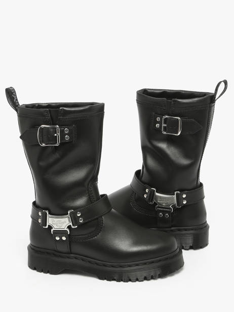 Bottes Anistone En Cuir Dr martens Noir women 32199001 vue secondaire 2