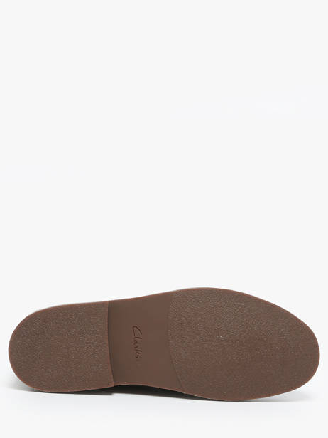 Bottines Desert En Cuir Clarks Vert men 26183838 vue secondaire 4