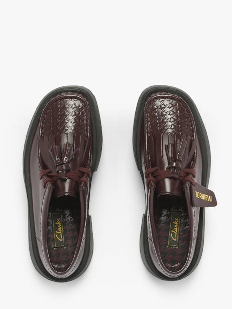 Chaussures Derbies Torview En Cuir Clarks Marron women 26184948 vue secondaire 3