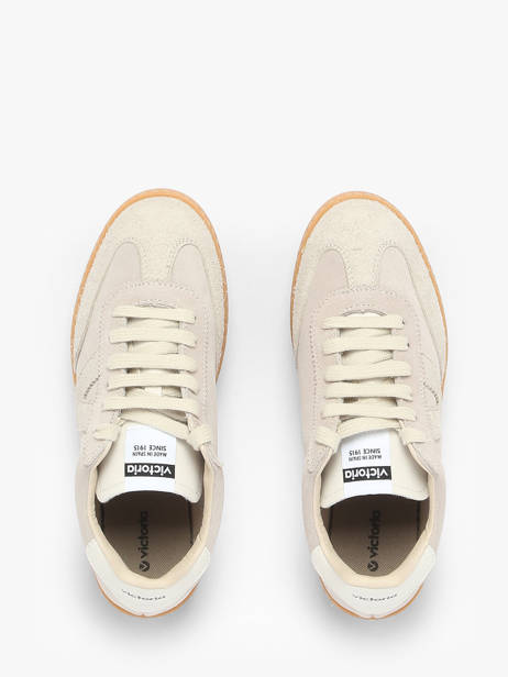 Sneakers Berlin En Cuir Victoria Beige women 1126229 vue secondaire 3