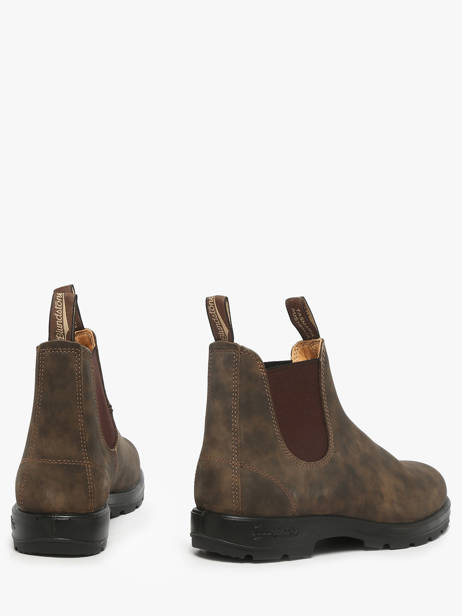 Chelsea Boots  En Cuir Blundstone Marron men 585 vue secondaire 2