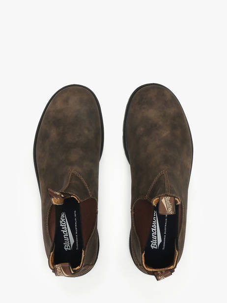 Chelsea Boots  En Cuir Blundstone Marron men 585 vue secondaire 3