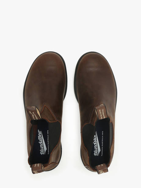 Chelsea Boots  En Cuir Blundstone Marron men 1609 vue secondaire 3
