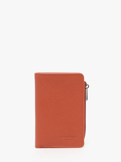 Portefeuille Cuir Hexagona Orange confort 468429