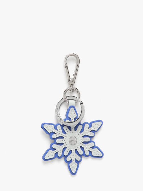 Porte-clefs Cuir Nathan baume Bleu original n 719N