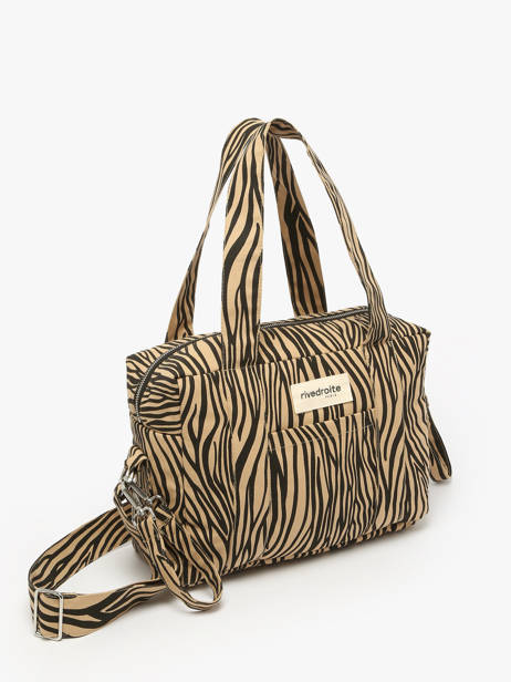 Sac à Main Mini Darcy Coton Recyclé Rivedroite Beige wild tribe MDARCWIL vue secondaire 1