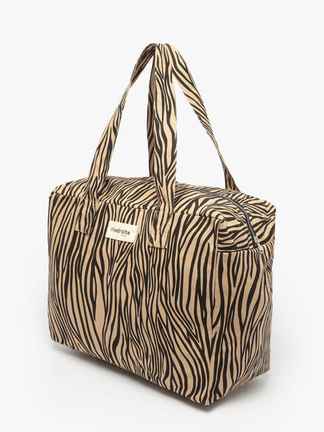 Le Sac Porté épaule A4 Célestins Coton Recyclé Rivedroite Beige wild tribe CELESWIL vue secondaire 1