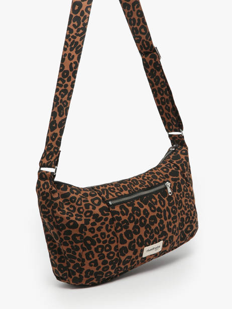 Le Sac Crossbody Mini Charlot Coton Recyclé Rivedroite Marron wild tribe MCHARWIL vue secondaire 1