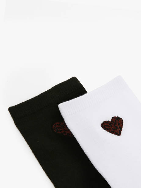 Chaussettes Femme Heart 2 Paires Pieces Noir socks women 17108765 vue secondaire 1