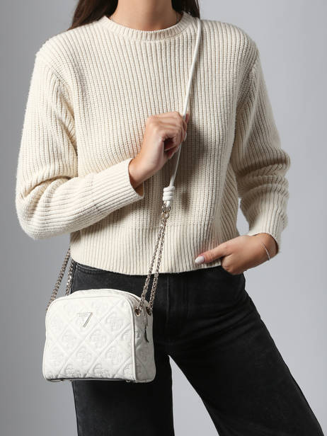 Sac Bandoulière Adelasia Guess Blanc adelasia QL965814 vue secondaire 1