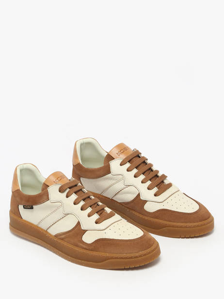 Sneakers En Cuir Kost Beige men LEGENDVM vue secondaire 1