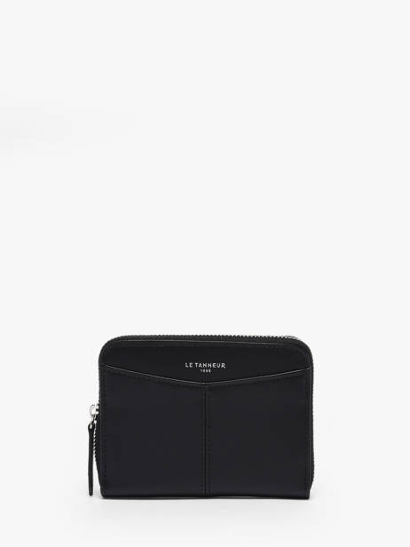 Porte-monnaie Porte-cartes Charlotte Cuir Le tanneur Noir charlotte TOTT3110