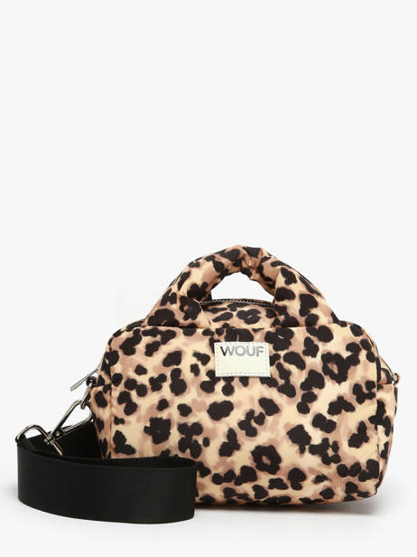 Sac Bandoulière Feline Polyester Recyclé Wouf Marron feline BB250020