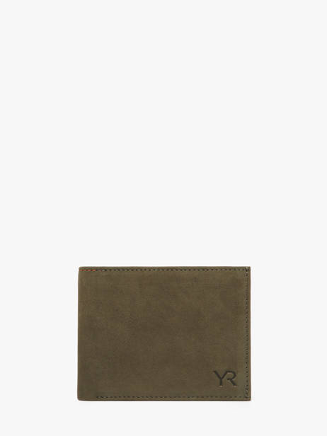 Portefeuille Nubuck Cuir Yves renard Vert nubuck 2607