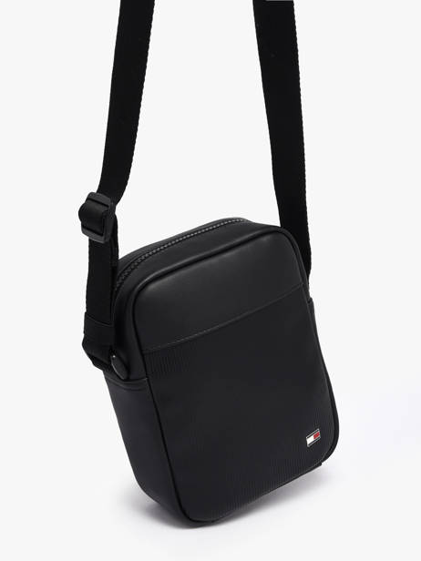 Sac Bandoulière Tommy hilfiger Noir th flag AM14015 vue secondaire 2