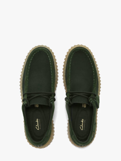 Chaussures Derbies Clarks Vert men 26186160 vue secondaire 4