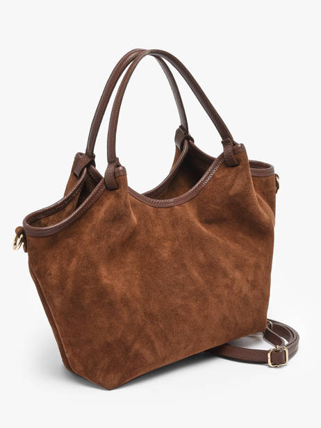 Sac Porté épaule Velvet Caviar Cuir Milano Marron velvet caviar VC241111 vue secondaire 2