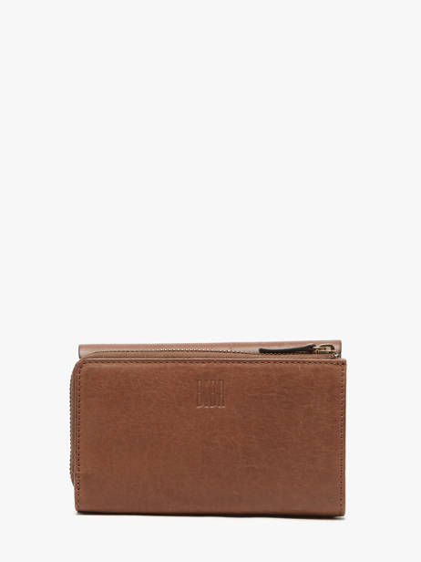 Portefeuille Cuir Biba Marron wallet VET1L vue secondaire 3
