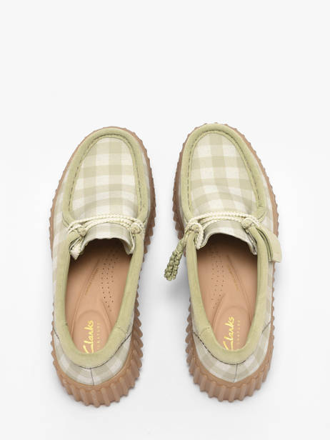Chaussures Derbies Plateforme Clarks Vert women 26186299 vue secondaire 3