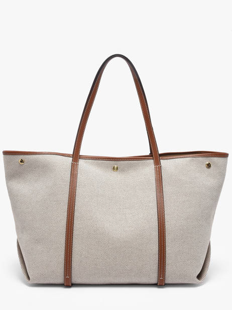 Sac Porté épaule Emerie Canvas Et Cuir Lauren ralph lauren Beige emerie 31920062 vue secondaire 4