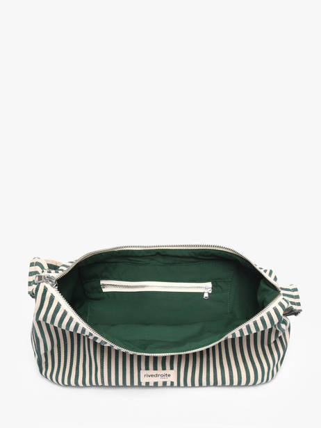 Sac Bandoulière Spring Striped Coton Rivedroite Vert spring striped MCHASTRI vue secondaire 2